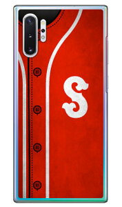 Cf LTD ベースボール イニシャル レッド S (クリア) Galaxy Note10+ SCV45・SC-01M au・docomo・楽天モバイル Coverfull scv45 sc-01m カバー scv45 sc-01m ケース galaxy note 10+ ケース galaxy note 10+ scv45 sc-01m ケース