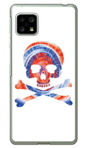 Psychedelic skull �u���[×���b�h �i�N���A�j design by ROTM AQUOS sense5G SHG03�ESH-53A�EA004SH�ESH-M17�EAQUOS sense4 SH-41A�ESH-M15�EAQUOS sense4 lite au�Edocomo�E�y�V���o�C���EMVNO�X�}�z�iSIM�t���[�[���j SECOND SKIN au 