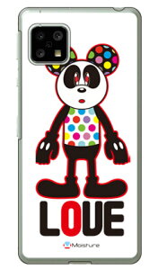 Love Panda �i�N���A�j design by Moisture AQUOS sense5G SHG03�ESH-53A�EA004SH�ESH-M17�EAQUOS sense4 SH-41A�ESH-M15�EAQUOS sense4 lite au�Edocomo�E�y�V���o�C���EMVNO�X�}�z�iSIM�t���[�[���j SECOND SKIN au shg03 �J�o�[ shg03 se