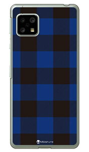 Buffalo check �u���[ �i�N���A�j design by Moisture AQUOS sense5G SHG03�ESH-53A�EA004SH�ESH-M17�EAQUOS sense4 SH-41A�ESH-M15�EAQUOS sense4 lite au�Edocomo�E�y�V���o�C���EMVNO�X�}�z�iSIM�t���[�[���j SECOND SKIN au shg03 �J