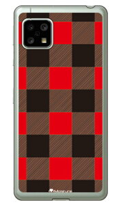 Buffalo check ���b�h �i�\�t�gTPU�N���A�j design by Moisture AQUOS sense5G SHG03�ESH-53A�EA004SH�ESH-M17�EAQUOS sense4 SH-41A�ESH-M15�EAQUOS sense4 lite au�Edocomo�E�y�V���o�C���EMVNO�X�}�z�iSIM�t���[�[���j SECOND SKIN au
