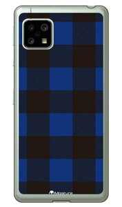 Buffalo check �u���[ �i�\�t�gTPU�N���A�j design by Moisture AQUOS sense5G SHG03�ESH-53A�EA004SH�ESH-M17�EAQUOS sense4 SH-41A�ESH-M15�EAQUOS sense4 lite au�Edocomo�E�y�V���o�C���EMVNO�X�}�z�iSIM�t���[�[���j SECOND SKIN au