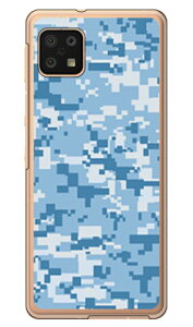 DIGITAL camouflage �u���[ �i�N���A�j design by Moisture AQUOS sense6 SHG05�ESH-54B�ESH-RM19�ESH-M19 au�Edocomo�E�y�V���o�C���EMVNO�X�}�z�iSIM�t���[�[���j SECOND SKIN au shg05 sh-54b �J�o�[ shg05 sh-54b �P�[�X aquos sense