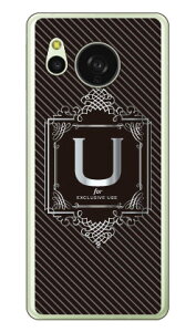 Cf LTD ���O�W���A���[�C�j�V���� U �V���o�[�O���[ (�N���A) AQUOS sense8 SHG11 SH-54D SH-M26 Coverfull �{�� �ی� �n�[�h�P�[�X �X�}�z�J�o�[�@��������
