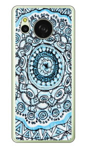 �g���R �T�[�N�� �p�^�[�� (�N���A) AQUOS sense8 SHG11 SH-54D SH-M26 Coverfull �{�� �ی� �n�[�h�P�[�X �X�}�z�J�o�[�@��������