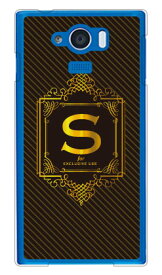 Cf LTD ラグジュアリーイニシャル S ゴールドイエロー （クリア） AQUOS SERIE mini SHV31 au Coverfull shv31 カバー shv31 ケース aquos serie mini shv31 カバー aquos serie mini shv31 ケース shv31カバー shv31ケースアクオス 送料無料