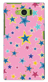 スターver1 ピンク produced by COLOR STAGE AQUOS SERIE SHV32 au Coverfull ハードケース shv32 ケース shv32 カバー aquos serie shv32 ケース aquos serie shv32 カバー au スマートフォン カバー aquos アクオスセリエ ケース 送料無料