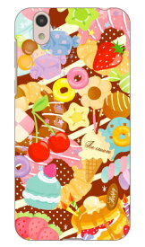 Milk's Design しらくらゆりこ 「Sweet time」 AQUOS sense SHV40・SH-01K au・docomo・MVNOスマホ（SIMフリー端末） Coverfull au shv40 sh-01k カバー shv40 sh-01k ケース aquos sense shv40 sh-01k カバー 送料無料