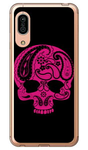 Paisley skull �u���b�N �i�\�t�gTPU�N���A�j design by ROTM AQUOS sense3 SHV45�ESH-02M�ESH-M12�Esense3 lite au�Edocomo�EMVNO�X�}�z�iSIM�t���[�[���j�E�y�V���o�C�� SECOND SKIN au shv45 sh-02m sh-m12 �J�o�[ shv45 sh-02m sh-m