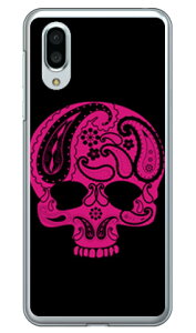 Paisley skull �u���b�N �i�N���A�j design by ROTM AQUOS sense3 plus SHV46 au�ESoftBank�EMVNO�X�}�z�iSIM�t���[�[���j�E�y�V���o�C�� SECOND SKINau shv46 �J�o�[ shv46 �P�[�X aquos sense3plus shv46 �J�o�[ aquos sense3plus shv