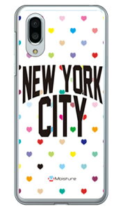 NYC �}���`�n�[�g�h�b�g�z���C�g �i�N���A�j design by Moisture AQUOS sense3 plus SHV46 au�ESoftBank�EMVNO�X�}�z�iSIM�t���[�[���j�E�y�V���o�C�� SECOND SKINau shv46 �J�o�[ shv46 �P�[�X aquos sense3plus shv46 �J�o�[