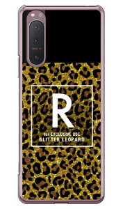 Cf LTD ヒョウ柄 ネイルボトル イニシャル R ブラウン (クリア) Xperia 5 II SOG02・A002SO・SO-52A・XQ-AS42 au・SoftBank・docomo・MVNOスマホ(SIMフリー端末) Coverfull xperia 5 II ケース xperia 5 II カバー 5 II