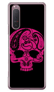 Paisley skull �u���b�N �i�N���A�j design by ROTM Xperia 5 II SOG02�EA002SO�ESO-52A�EXQ-AS42 au�ESoftBank�Edocomo�EMVNO�X�}�z�iSIM�t���[�[���j SECOND SKIN xperia 5 II �P�[�X xperia 5 II �J�o�[ 5 II �P�[�X 5 II �J�o�[ ��