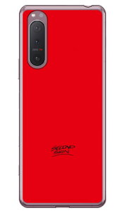 レッドカード (ソフトTPUクリア) Xperia 5 II SOG02・A002SO・SO-52A・XQ-AS42 au・SoftBank・docomo・MVNOスマホ(SIMフリー端末) SECOND SKIN xperia 5 II ケース xperia 5 II カバー 5 II ケース 5 II カバー エクスペ