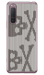 Skull mosaic ホワイト×ブラック (ソフトTPUクリア) design by ROTM Xperia 5 II SOG02・A002SO・SO-52A・XQ-AS42 au・SoftBank・docomo・MVNOスマホ(SIMフリー端末) SECOND SKIN xperia 5 II ケース xperia 5 II カバー 5 II ケ