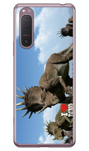Dinosaur Design fUCV[Y uXeBRTEX̌Qv i\tgTPUNAj Xperia 5 II SOG02EA002SOESO-52AEXQ-AS42 auESoftBankEdocomoEMVNOX}ziSIMt[[j xperia 5 II P[X xperia 