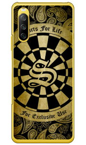 Cf LTD ダーツ イニシャル イエロー S (クリア) Xperia 10 III SOG04・SO-52B・A102SO・10 III Lite XQ-BT44 au・docomo・Y!mobile・MVNOスマホ(SIMフリー端末) Coverfull xperia 10 iii ケース xperia 10 iii カバー 10 iii ケ