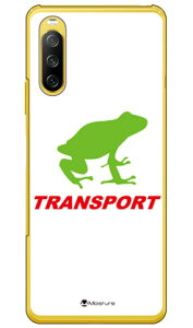 TRANSPORT FROG �z���C�g×���b�h �i�N���A�j design by Moisture Xperia 10 III SOG04�ESO-52B�EA102SO�E10 III Lite XQ-BT44 au�Edocomo�EY!mobile�EMVNO�X�}�z�iSIM�t���[�[���j SECOND SKIN xperia 10 iii �P�[�X xperia 10 iii �J�o�[