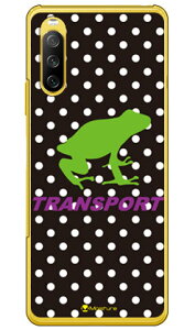 TRANSPORT FROG �u���b�N×�p�[�v�� �i�N���A�j design by Moisture Xperia 10 III SOG04�ESO-52B�EA102SO�E10 III Lite XQ-BT44 au�Edocomo�EY!mobile�EMVNO�X�}�z�iSIM�t���[�[���j SECOND SKIN xperia 10 iii �P�[�X xperia 10 iii �J�o
