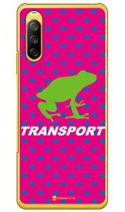 TRANSPORT FROG �s���N×�z���C�g �i�N���A�j design by Moisture Xperia 10 III SOG04�ESO-52B�EA102SO�E10 III Lite XQ-BT44 au�Edocomo�EY!mobile�EMVNO�X�}�z�iSIM�t���[�[���j SECOND SKIN xperia 10 iii �P�[�X xperia 10 iii �J�o�[