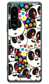 Panda Face （ソフトTPUクリア） design by Moisture Xperia 5 III SOG05・SO-53B・XQ-BQ42 au・docomo・SoftBank・MVNOスマホ（SIMフリー端末） SECOND SKIN xperia 5 mark3 ケース xperia 5 mark3 カバー 5 mark3 ケース 5 mark3 カバー エクスペリア5 送料無料