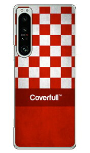 Cf LTD KICKSコレクションシリーズ #7 チェッカー レッド×ホワイト (クリア) Xperia 1 IV SOG06 SO-51C A201SO XQ-CT44 au・docomo・SoftBank・MVNOスマホ(SIMフリー端末) Coverfullxperia 1 IV ケース xperia 1 IV カバ