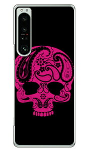 Paisley skull �u���b�N �i�N���A�j design by ROTM Xperia 1 IV SOG06 SO-51C A201SO XQ-CT44 au�Edocomo�ESoftBank�EMVNO�X�}�z�iSIM�t���[�[���j SECOND SKINxperia 1 IV �P�[�X xperia 1 IV �J�o�[ 1 IV �P�[�X 1 IV �J�o�[ �G�N�X