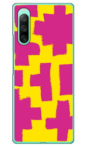 ブロック イエロー×ピンク (ハードケース) Xperia 10 IV SOG07 SO-52C A202SO・XQ-CC44 Coverfull xperia 10 iv ケース xperia 10 iv so-52c ケース xperia 10 iv simフリー xperia 10 iv フィルム xperia 10 iv スマホケース 本