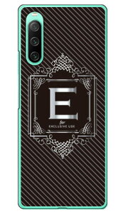 Cf LTD ���O�W���A���[�C�j�V���� E �V���o�[�O���[ �i�n�[�h�P�[�X�j Xperia 10 IV SOG07 SO-52C A202SO�EXQ-CC44 Coverfull xperia 10 iv �P�[�X xperia 10 iv so-52c �P�[�X xperia 10 iv sim�t���[ xperia 10 iv �t�B���� xperi