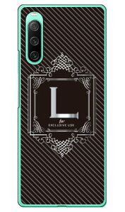 Cf LTD ���O�W���A���[�C�j�V���� L �V���o�[�O���[ �i�n�[�h�P�[�X�j Xperia 10 IV SOG07 SO-52C A202SO�EXQ-CC44 Coverfull xperia 10 iv �P�[�X xperia 10 iv so-52c �P�[�X xperia 10 iv sim�t���[ xperia 10 iv �t�B���� xperi