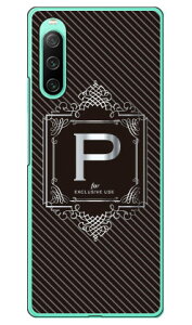 Cf LTD ���O�W���A���[�C�j�V���� P �V���o�[�O���[ �i�n�[�h�P�[�X�j Xperia 10 IV SOG07 SO-52C A202SO�EXQ-CC44 Coverfull xperia 10 iv �P�[�X xperia 10 iv so-52c �P�[�X xperia 10 iv sim�t���[ xperia 10 iv �t�B���� xperi