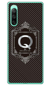 Cf LTD ���O�W���A���[�C�j�V���� Q �V���o�[�O���[ �i�n�[�h�P�[�X�j Xperia 10 IV SOG07 SO-52C A202SO�EXQ-CC44 Coverfull xperia 10 iv �P�[�X xperia 10 iv so-52c �P�[�X xperia 10 iv sim�t���[ xperia 10 iv �t�B���� xperi
