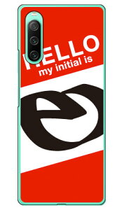 Cf LTD ハローイニシャル E レッド (ハードケース) Xperia 10 IV SOG07 SO-52C A202SO・XQ-CC44 Coverfull xperia 10 iv ケース xperia 10 iv so-52c ケース xperia 10 iv simフリー xperia 10 iv フィルム xperia 10 iv スマホケー