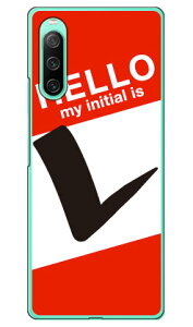 Cf LTD ハローイニシャル L レッド (ハードケース) Xperia 10 IV SOG07 SO-52C A202SO・XQ-CC44 Coverfull xperia 10 iv ケース xperia 10 iv so-52c ケース xperia 10 iv simフリー xperia 10 iv フィルム xperia 10 iv スマホケー