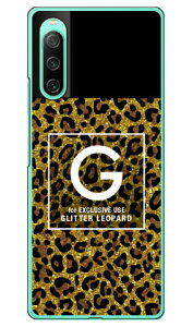 Cf LTD ヒョウ柄 ネイルボトル イニシャル G ブラウン (ハードケース) Xperia 10 IV SOG07 SO-52C A202SO・XQ-CC44 Coverfull xperia 10 iv ケース xperia 10 iv so-52c ケース xperia 10 iv simフリー xperia 10 iv フィルム xpe