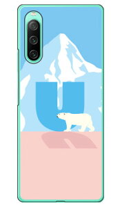 Cf LTD シロクマ イニシャル U (ハードケース) Xperia 10 IV SOG07 SO-52C A202SO・XQ-CC44 Coverfull xperia 10 iv ケース xperia 10 iv so-52c ケース xperia 10 iv simフリー xperia 10 iv フィルム xperia 10 iv スマホケース 本