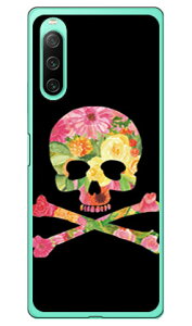 Flower skull ubN i\tgP[Xj design by ROTM Xperia 10 IV SOG07 SO-52C A202SOEXQ-CC44 xperia 10 iv P[X xperia 10 iv so-52c P[X xperia 10 iv simt[ xperia 10 iv tB xperia 10 iv X}zP[X { 