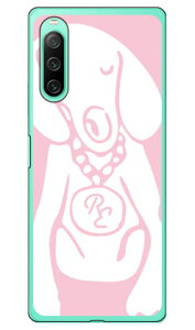 Dog ピンク×ホワイト design by ROTM (ソフトケース) Xperia 10 IV SOG07 SO-52C A202SO・XQ-CC44 xperia 10 iv ケース xperia 10 iv so-52c ケース xperia 10 iv simフリー xperia 10 iv フィルム xperia 10 iv スマホケース 本体
