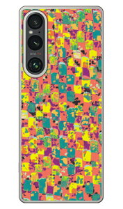 �e�N�X�`���t���[�N �C�G���[ (�N���A) Xperia 1 V SOG10 SO-51D A301SO XQ-DQ44 Coverfull �{�� �ی� �n�[�h�P�[�X �X�}�z�J�o�[�@��������