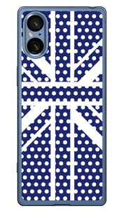Cross dot union jack �l�C�r�[ Xperia 5 V SOG12 SO-53D XQ-DE44 (�\�t�gTPU) SECOND SKIN �P�[�X �J�o�[ �X�}�z�P�[�X �������� �ϏՌ� �v�����g �ی� �Ռ��z��