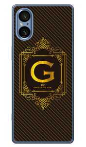 Cf LTD ���O�W���A���[�C�j�V���� G �S�[���h�C�G���[ (�N���A) Xperia 5 V SOG12 SO-53D XQ-DE44 Coverfull �{�� �ی� �n�[�h�P�[�X �X�}�z�J�o�[�@��������