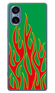 �t�@�C���[�p�^�[�� �O���[��×���b�h (�N���A) Xperia 5 V SOG12 SO-53D XQ-DE44 SECOND SKIN �{�� �ی� �n�[�h�P�[�X �X�}�z�J�o�[�@��������