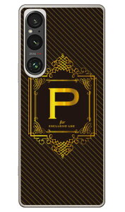 Cf LTD ���O�W���A���[�C�j�V���� P �S�[���h�C�G���[ (�N���A) Xperia 1 VI SOG13 SO-51E A401SO XQ-EC44 Coverfull �{�� �ی� �n�[�h�P�[�X �X�}�z�J�o�[�@��������