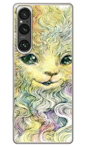 Rainbow Cat design by KYOTARO (�N���A) Xperia 1 VI SOG13 SO-51E A401SO XQ-EC44 SECOND SKIN �{�� �ی� �n�[�h�P�[�X �X�}�z�J�o�[�@��������