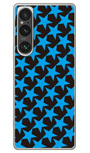 �X�^�[ TYPE2 �u���b�N×�u���[ (�N���A) Xperia 1 VI SOG13 SO-51E A401SO XQ-EC44 SECOND SKIN �{�� �ی� �n�[�h�P�[�X �X�}�z�J�o�[�@��������