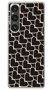 �n�[�g�X�g���C�v �u���b�N×�z���C�g (�N���A) Xperia 1 VI SOG13 SO-51E A401SO XQ-EC44 SECOND SKIN �{�� �ی� �n�[�h�P�[�X �X�}�z�J�o�[�@��������