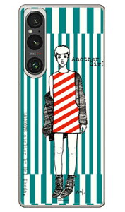 �r�c�n�� �u�A�i�U�[�K�[���E�X�g���C�v�E�^�[�R�C�Y�O���[���v (�N���A) Xperia 1 VI SOG13 SO-51E A401SO XQ-EC44 SECOND SKIN �{�� �ی� �n�[�h�P�[�X �X�}�z�J�o�[�@��������