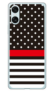 ドット ボーダー ブラック (ソフトTPUクリア) au SOG14 Xperia 10 VI・docomo SO-52E Xperia 10 VI・softbank A402SO Xperia 10 VI・MVNOスマホ(SIMフリー端末) XQ-ES44 Xperia 10 VI SECOND SKIN Xperia ケース 送料無料