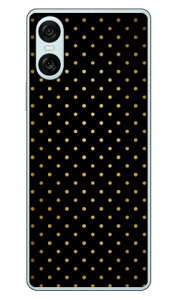 Cf LTD �u���b�N×�S�[���h�R���N�V�����V���[�Y �h�b�g�i���j (�N���A) Xperia 10 VI SOG14 SO-52E A402SO XQ-ES44 Coverfull �{�� �ی� �n�[�h�P�[�X �X�}�z�J�o�[�@��������
