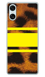 ROTM Leopard �C�G���[ (�N���A) design by ROTM Xperia 10 VI SOG14 SO-52E A402SO XQ-ES44 SECOND SKIN �{�� �ی� �n�[�h�P�[�X �X�}�z�J�o�[�@��������